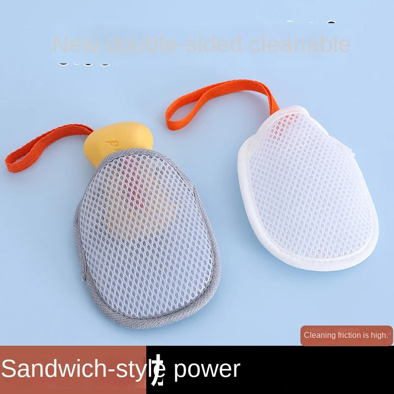 1~8Pcs New Foaming Soap Bag Net Mesh Massage Exfoliator Pouch Bathing Bubble Maker Cleaning Tool image 5