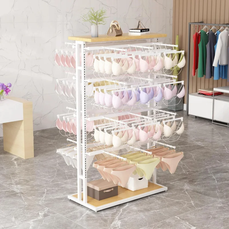 custom.Custom Lingerie Store Underwear Shelves Bra Panties Display Hangers Racks Shopping Mall Shorts Multi-layer Display Racks