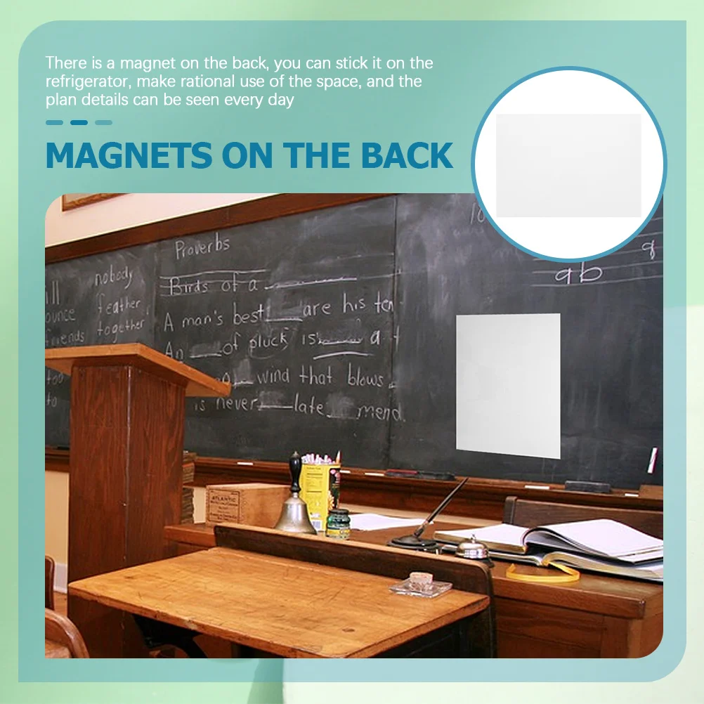 

Magnetic Memo Board Reusable Dry Erase Whiteboard Sticky Planner For Fridge Desktop Office School Home Organizer Note