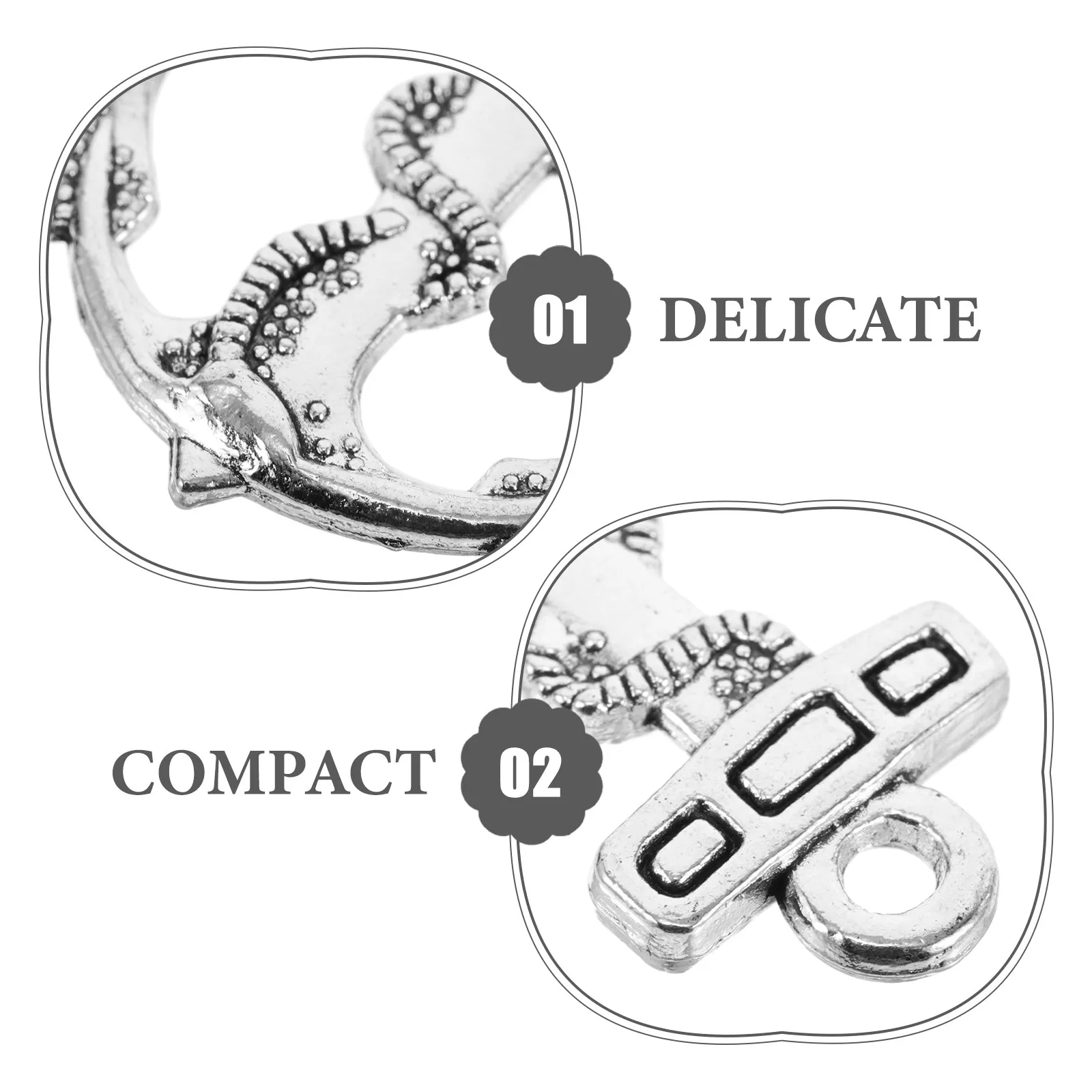 50 PCS Creative Accessories Retro Diy Pendant Beads Vintage Decor Boating Jewelry Anchor Keychain Supplies - view 6