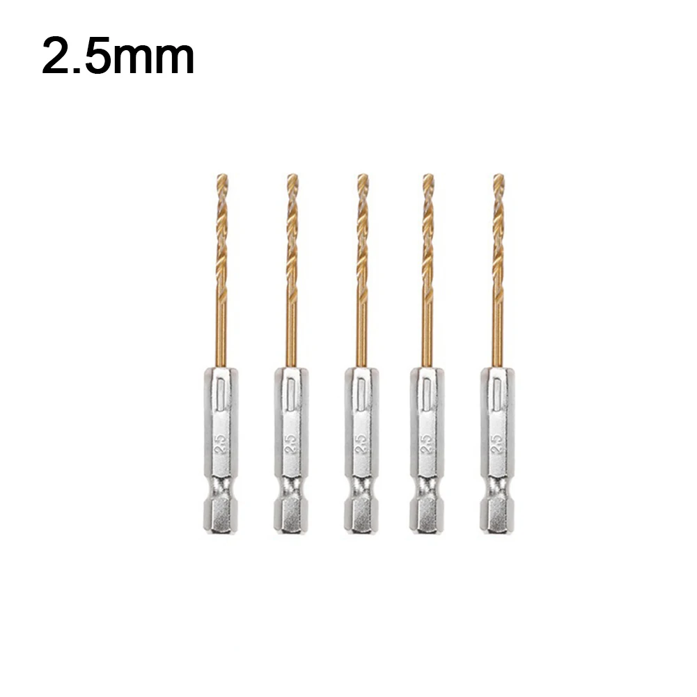 Hss六角シャンクドリルビットセット、コードレススクリュードライバー、1.5-6.5mm、1,4"