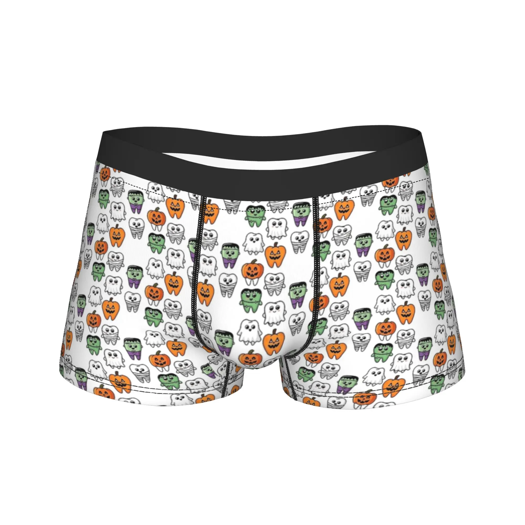 Scary Dentist , Dental Halloween Underwear  Male Underpants Print Comfortable Boxer Shorts Hot Sale Shorts Briefs Plus Size