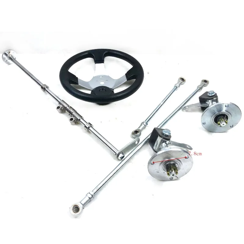 Suitable for DIY Modified Four-wheel Accessories Front Steering Croissant System Steering Wheel Tie Rod 6-inch Croissant Flange