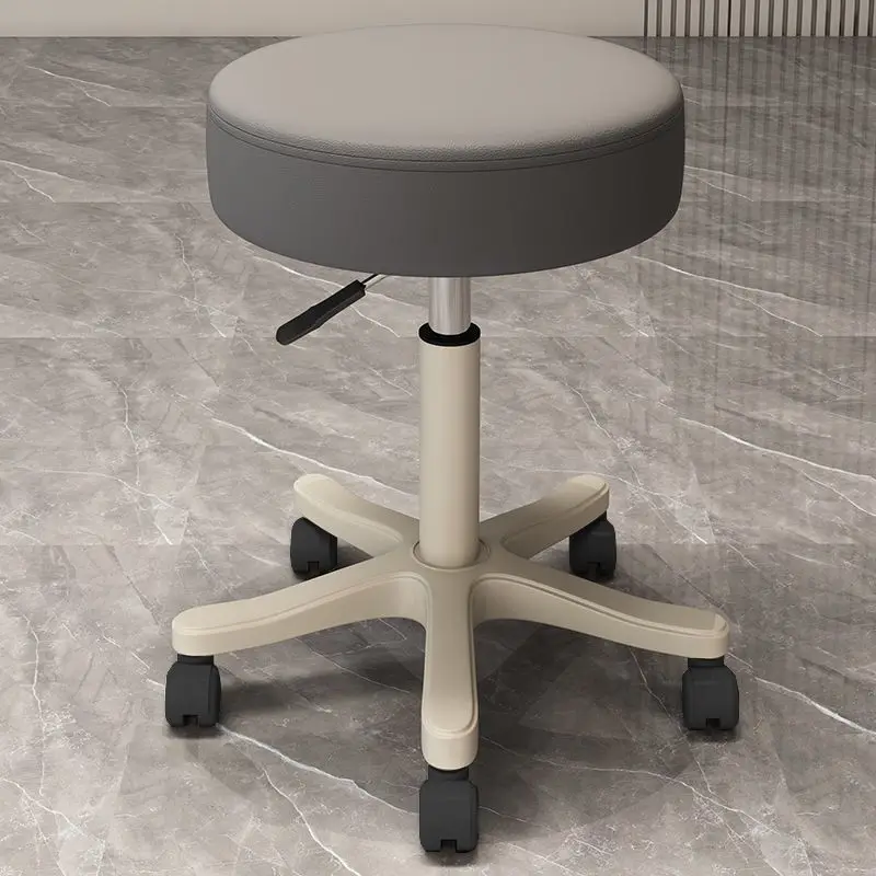 Schoonheidskruk met rugleuning Katrol Roterende liftstoel Manicure Haar Draaistoel Huishoudelijke dressing Make-upstoel