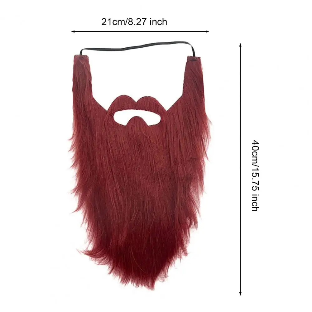 Costume de moustache de fête drôle pour homme, Halloween, barbe, pâques, accessoire de Cosplay, fournitures faciales, déguisement de jeu, fournitures de moustache noire