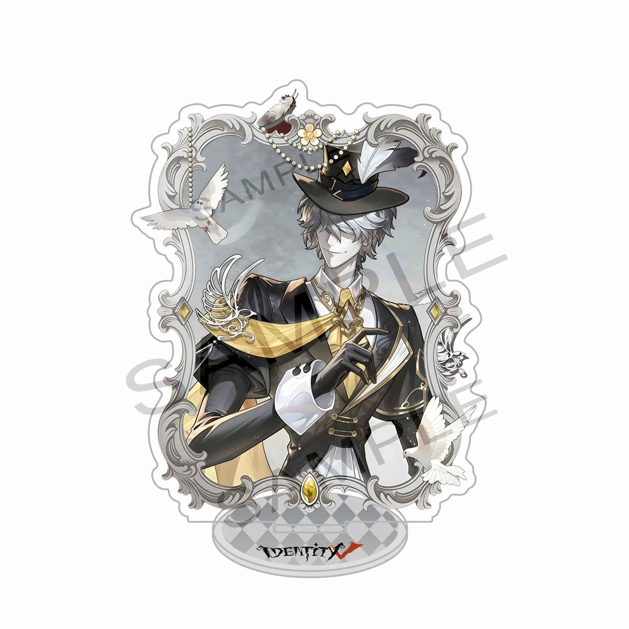 Hot Anime Game Identity V Acrylic Stand keychains Gallery Corridor Series Jack Aesop Carl Desk Ornaments Accessories Gifts 13cm view 5