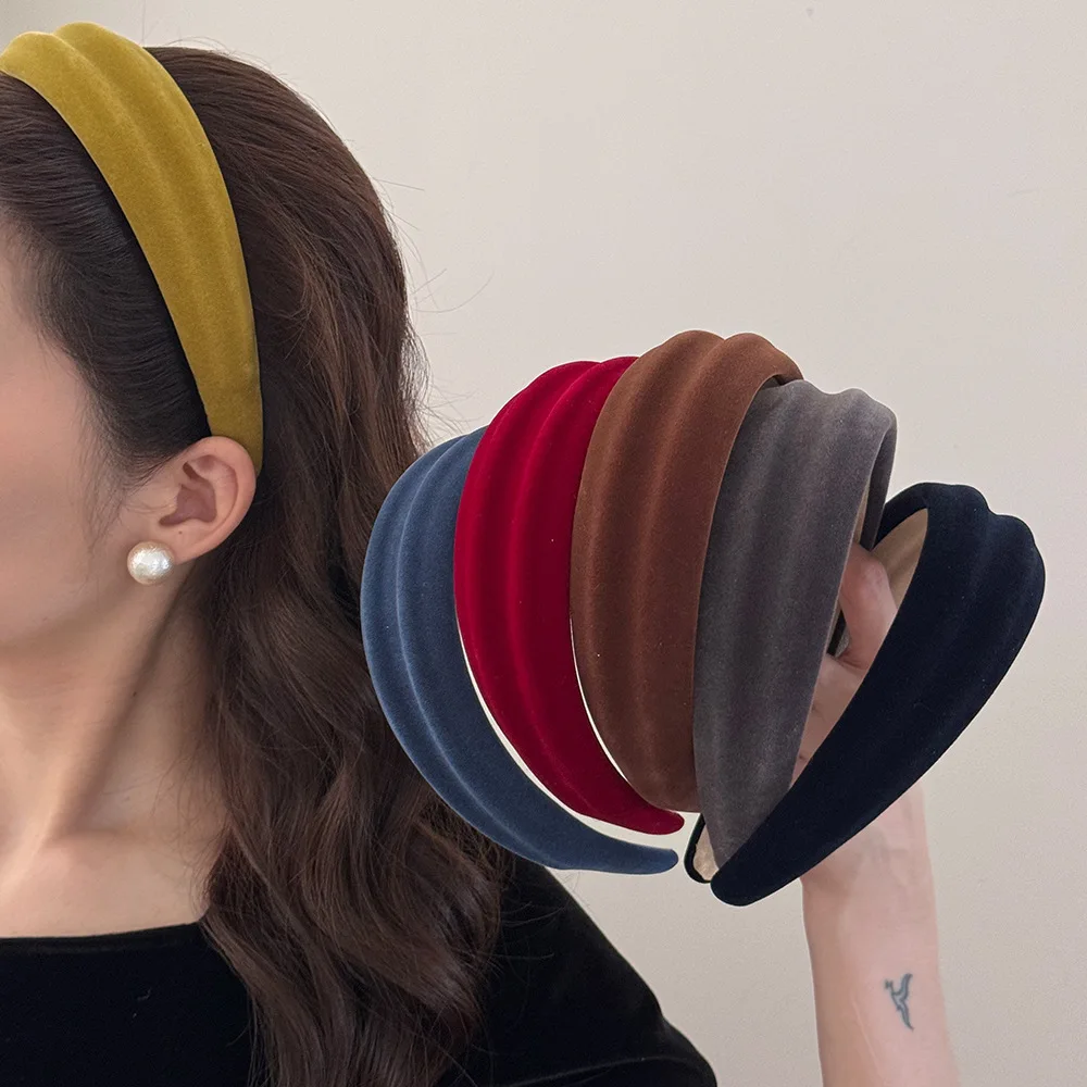 

Korean headband female fascinators elegant vintage hair band for women girl 2025 Hoop kpop adult washing leading fashion popular