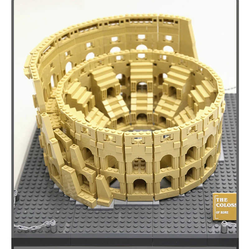 Architecture City The Italy Roman Colosseum Model Building Blocks Bricks Kids Toys Educational Toys Children Adult Gifts 1756Pcs