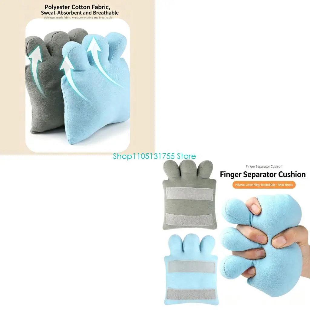 K0EF Soft Hand Training Pad for Finger Divider Support, Breathable Hand Finger Separation Exercise Pad with Soft Finger Divider
