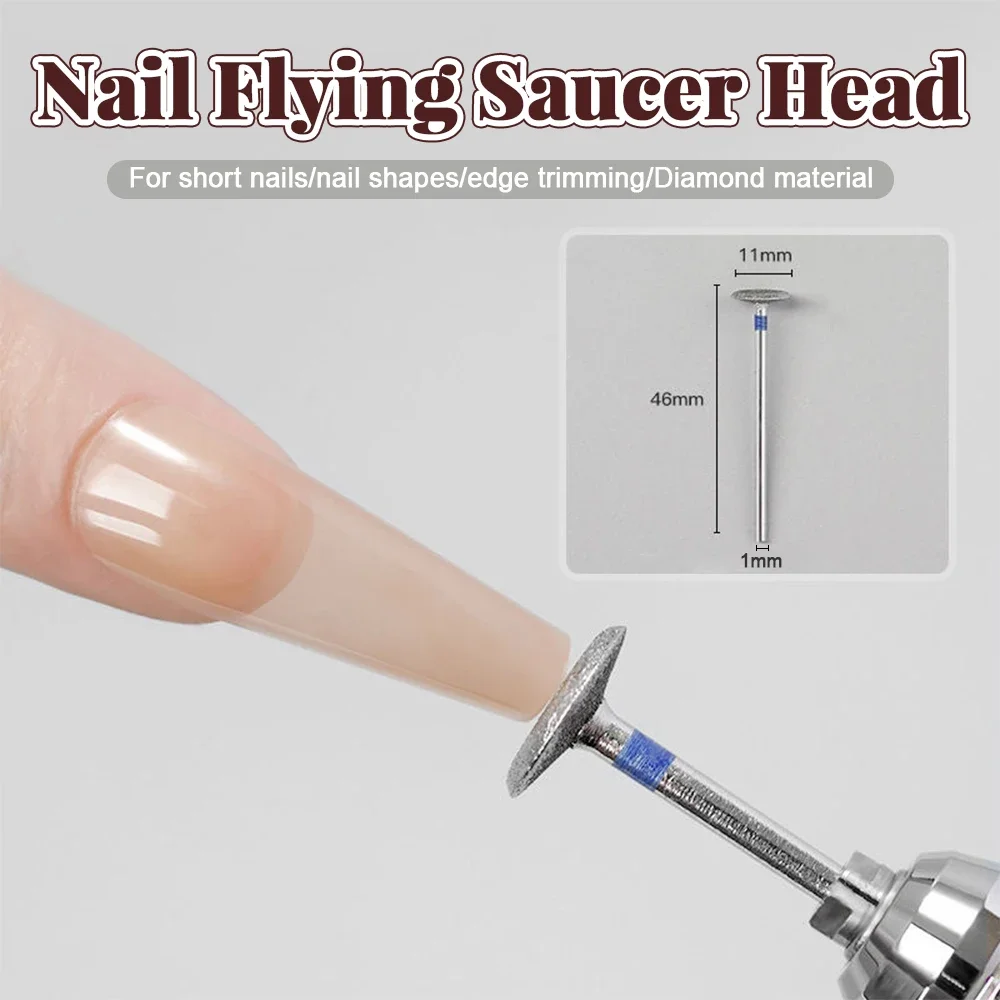 Diamond Nail Drill Bit Milling Cutter for Pedicure Manicure Burr Cuticle Clean Electric Cutter Rotary Drill Bits Accessories