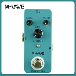 M-VAVE CHORUS Guitar Pedal Analog Chorus Effects True Bypass Pedal Full Metal Shell Chorus Volume/ Depth/ Speed Control Pedal