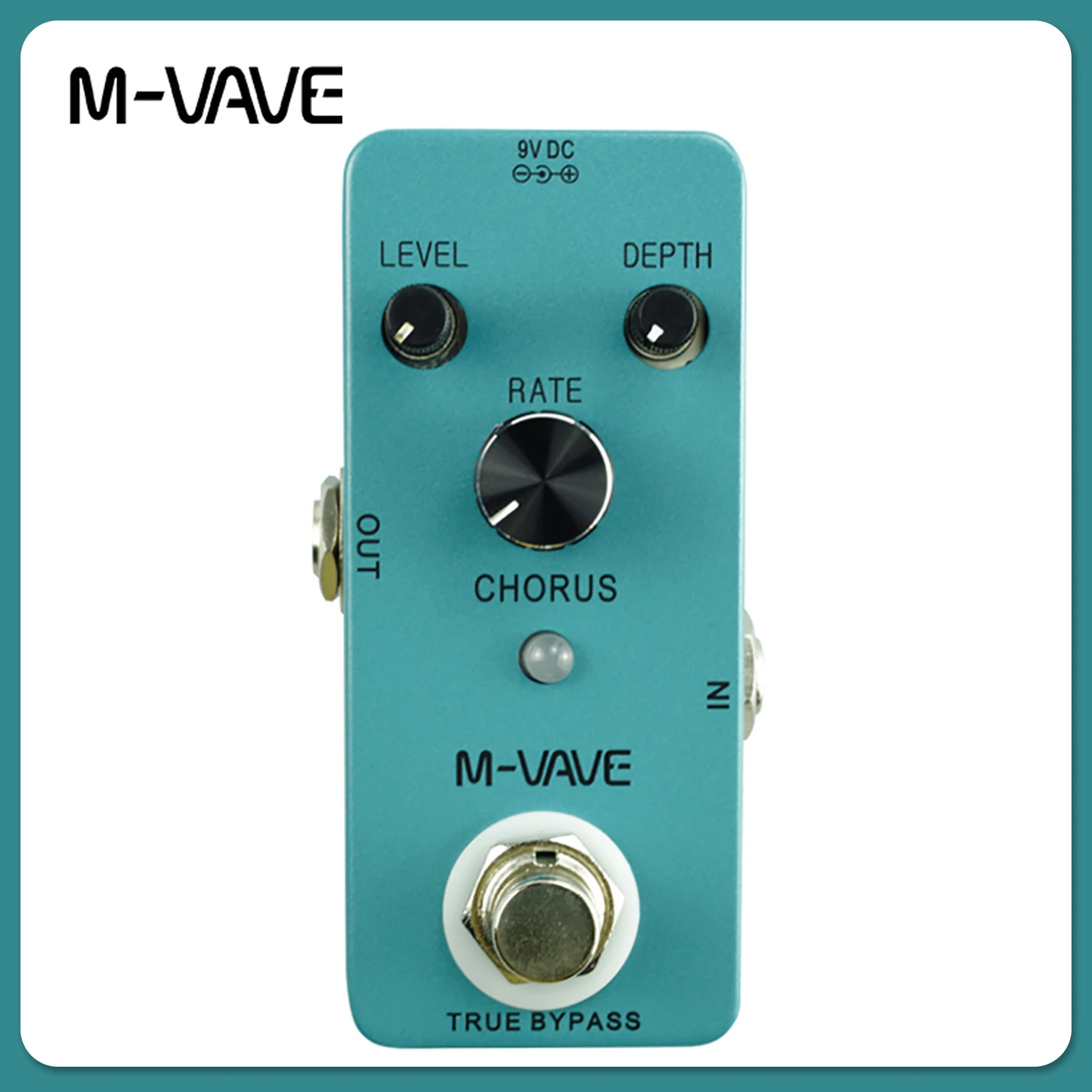 M-VAVE CHORUS Pedał gitarowy Analog Chorus Effects True Bypass Pedal Full Metal Shell Chorus Volume/Głębokość/Pedał kontroli prędkości