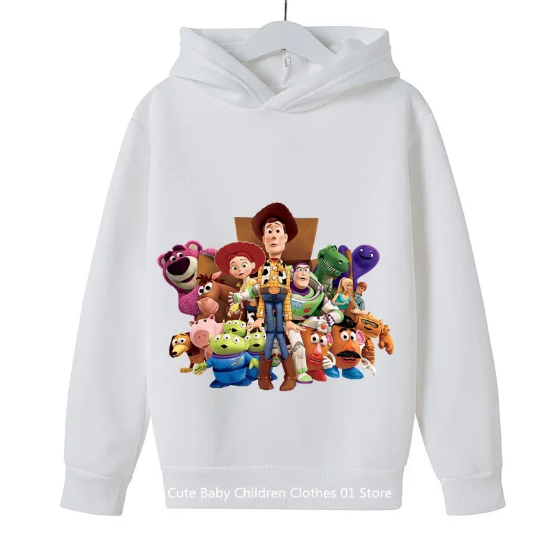 2024 Kids Clothes Toy Story Hoodie Spring Autumn Childrens Clothing Boys Girls Sweatshirts Suit