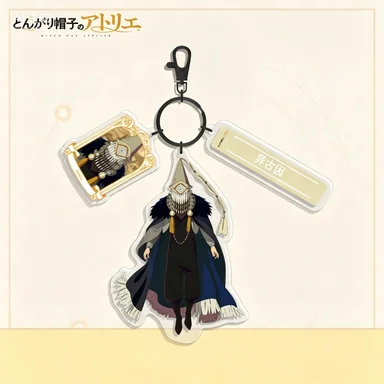 Fashion Anime Acrylic Key for Witch Hat Atelier Olruggio Qifrey Coco Charm Student School Bag Hanging Decoration Birthday Gift view 6