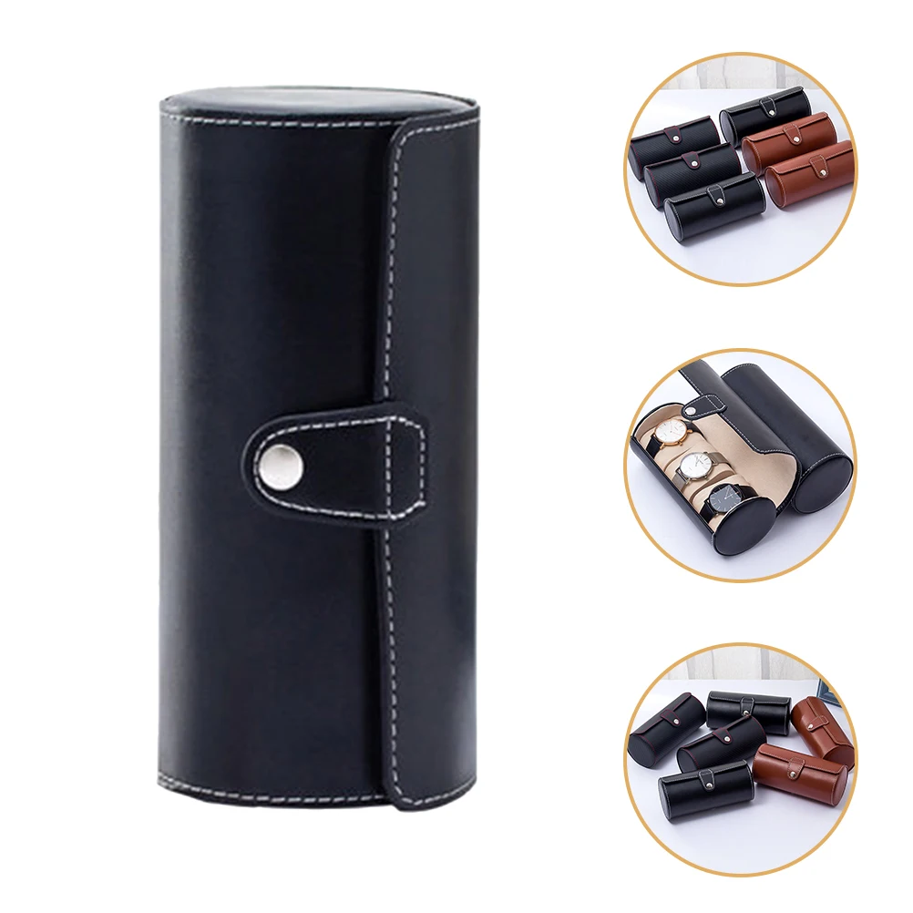 

Pu Watch Storage Case With Cardboard Insert Organizer For Men Women Elegance Style
