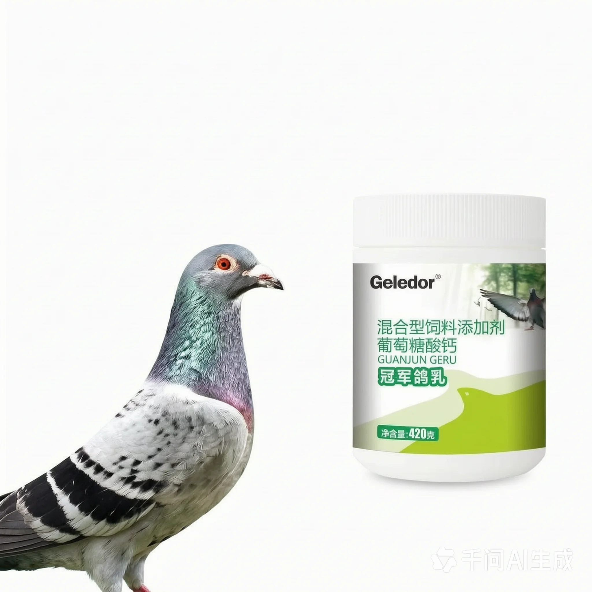 420g Baby Pigeon Food & Hand Feeding Formula - Squab Milk Powder for Nutrition Supplement & Vitality Boost