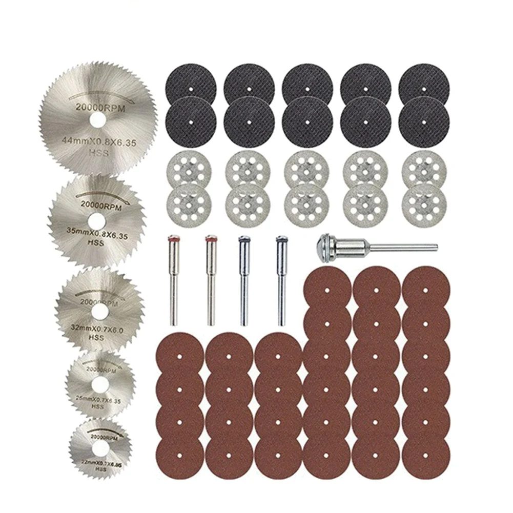 NOCM 60 Pcs Saw Blade Set HSS Mini Circular Saw Blade for Rotary Tools Resin Cut-Off Wheels
