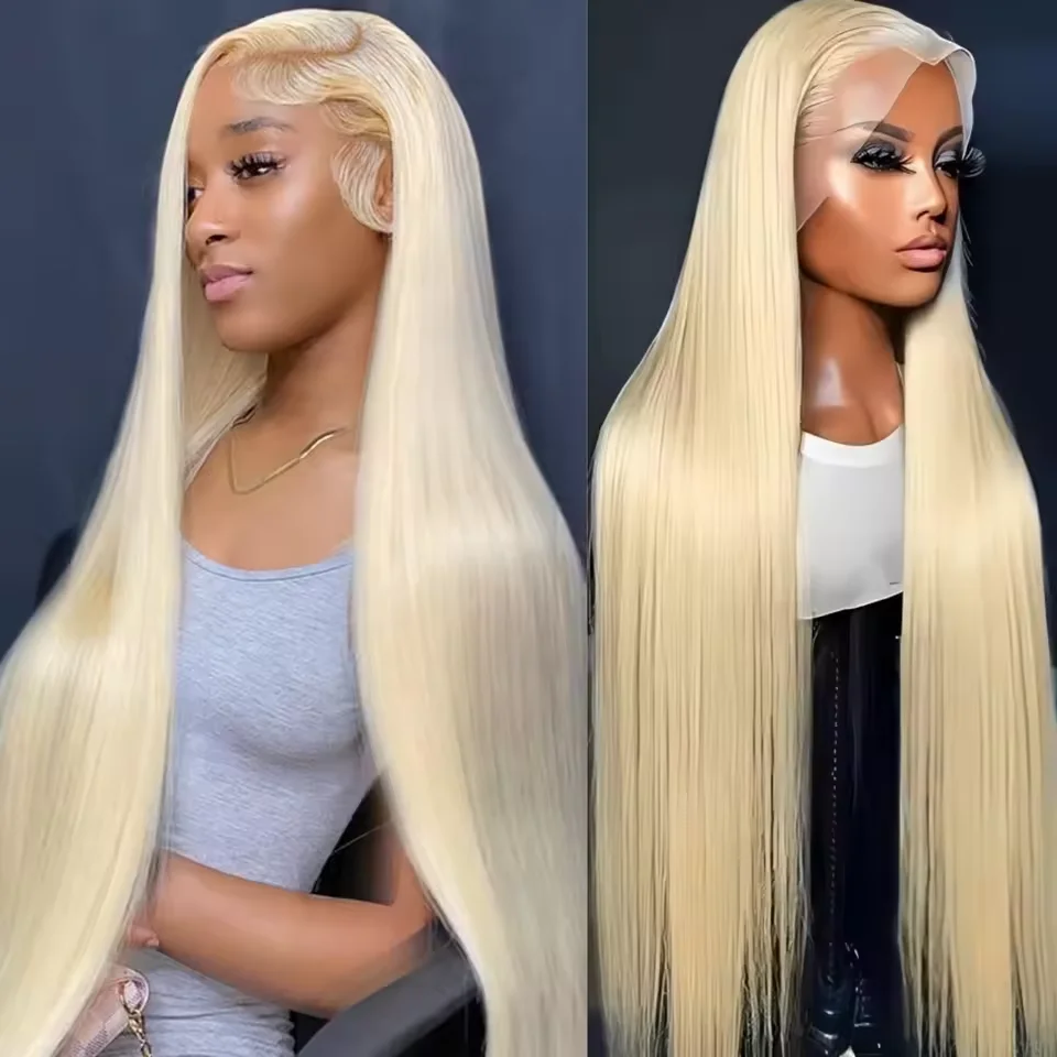 

250 Density 613 hd lace frontal wig 13x6 Blonde Straight lace front wigs human hair Brazilian Colored Human Hair Wigs For Women