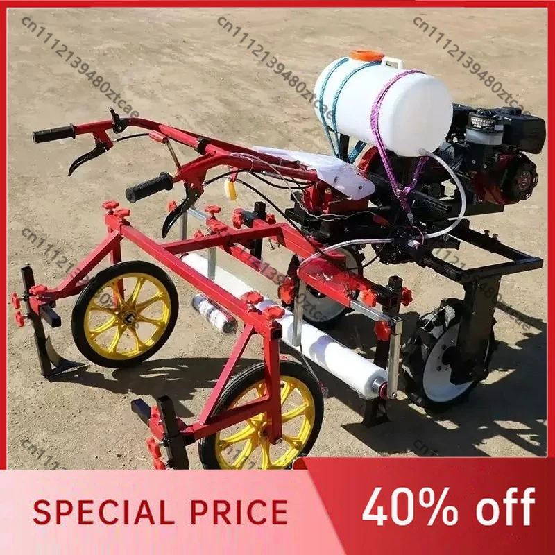 Automatic Agricultural Plastic Film Covering Machine Ridge Mulch Film Laying Device, Farm Portable Farmland Film Spreading Tool