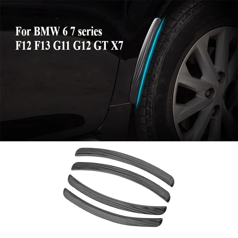 Automotive Wheel Eyebrow Anti-scratch For BMW 6 7 series F12 F13 G11 G12 GT X7 Fender Anti-collision Rubber Strip Accessories