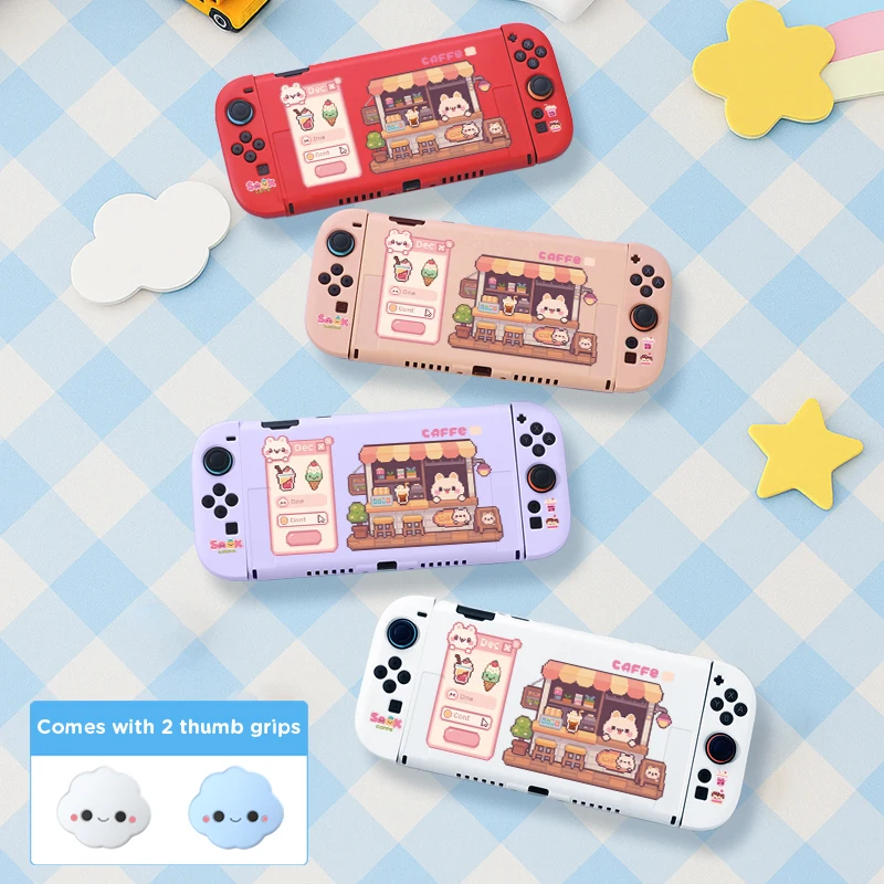 New 2025 Nintendo Switch 2 protective case Switch 2 soft shell anti-drop game console accessory with 2 thumb joystick caps