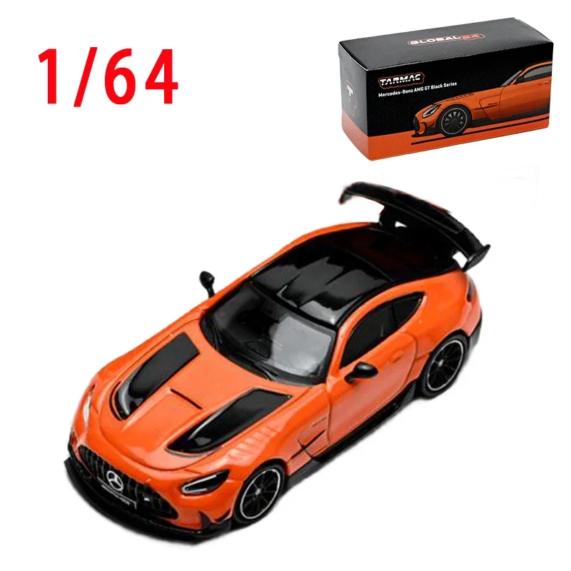 Diecast Car Model 1/64 Scale Mercedes Benz AMG GT Black Series Sports Car Model Alloy Benz AMG GT Vehicle Collection Ornaments