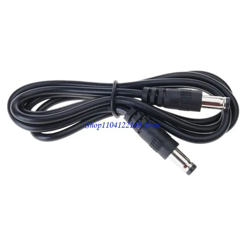 P9FA DC5.5x2.1mm/5.5x2.5mm Double Male Power Cord Extension Cable for CCTV Camera