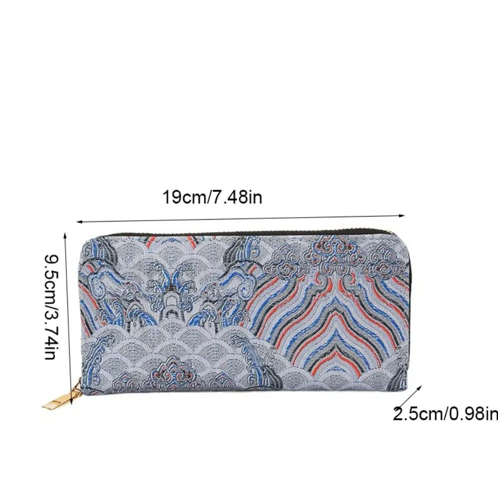 Zipper Women Long Wallet Multiple Card Slots Clutch Bag Card Holder Card Storage Bag Korean Style PU Leather Coin Purse Outdoor