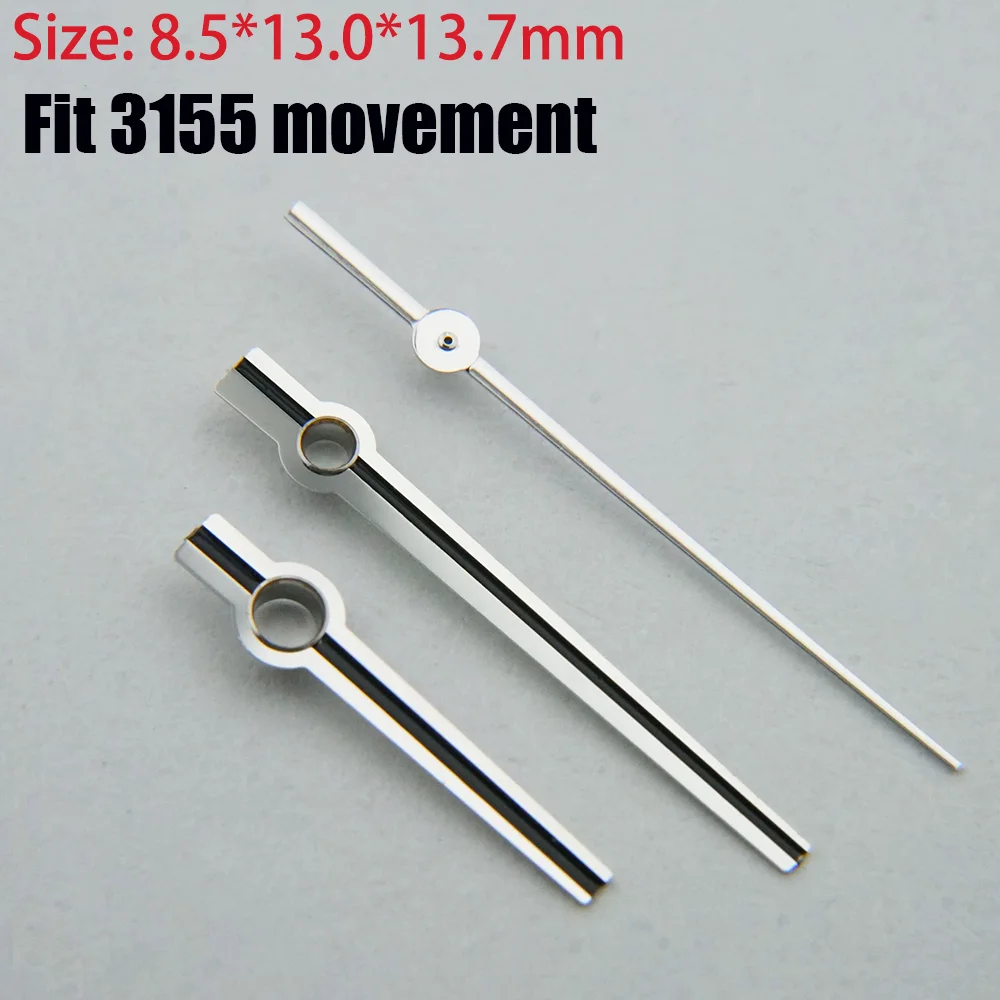 Watch Accessories Pointer Suitable for 3155 Movement Watch Hands 8.5 * 13. * 13.7mm