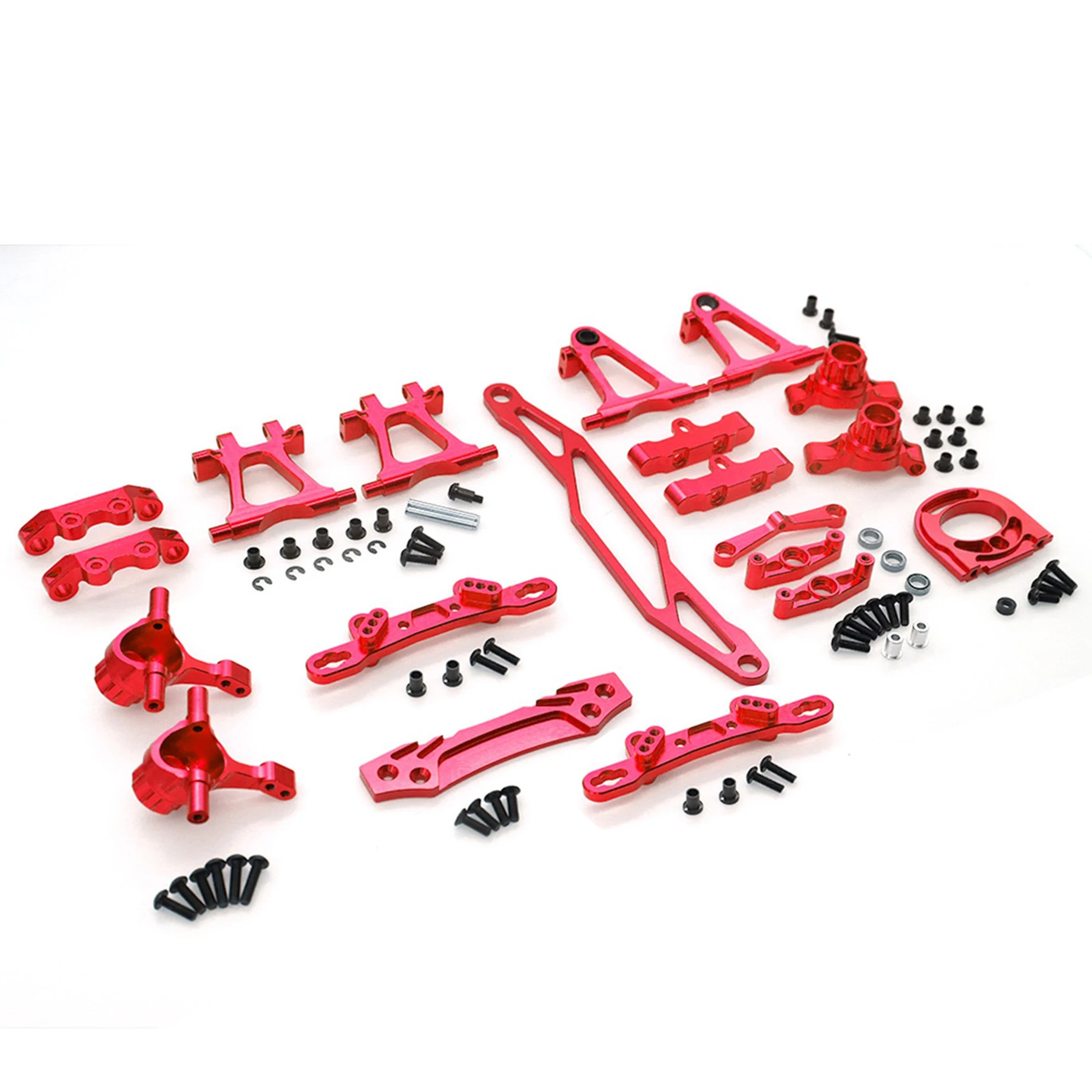 TT-02 Upgrade Part Kit Metal Steering Cup Drive Shaft CVD Bumper Motor Base for 1/10 RC Car Tamiya TT02 Modification Accessory