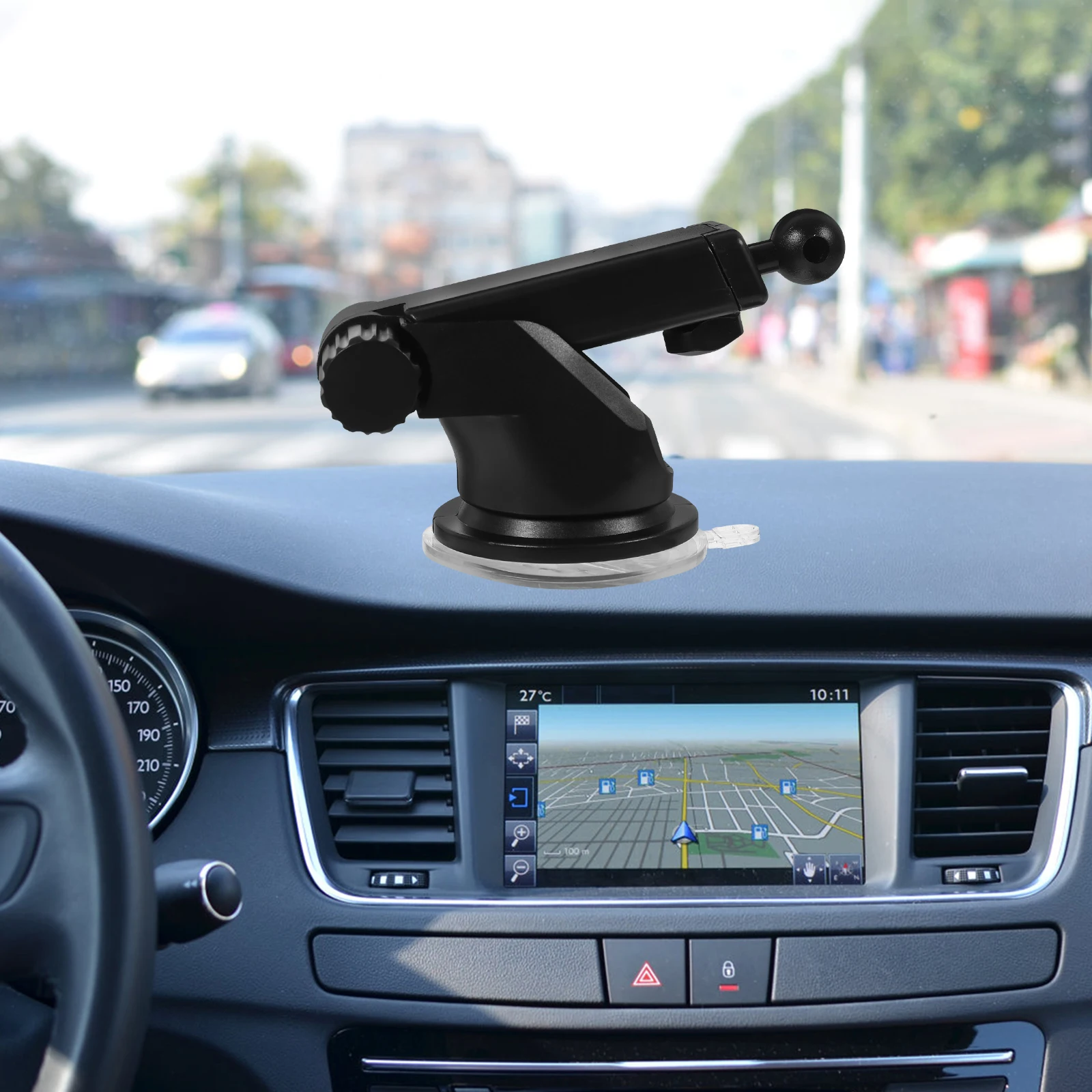 

17mm Retractable Phone Stand Cup Holder for Car Dash Cam Mount 360 Rotatable Silicone Base GPS Tripod Car Accessory
