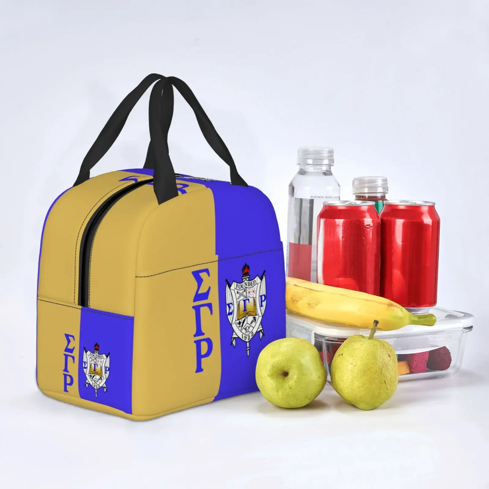 Cmxljwyt Sigma Gamma Rho Lunch Bag Tote Meal Bag Reusable Insulated Portable Game Lunch Box Handbags for Work School Picnic