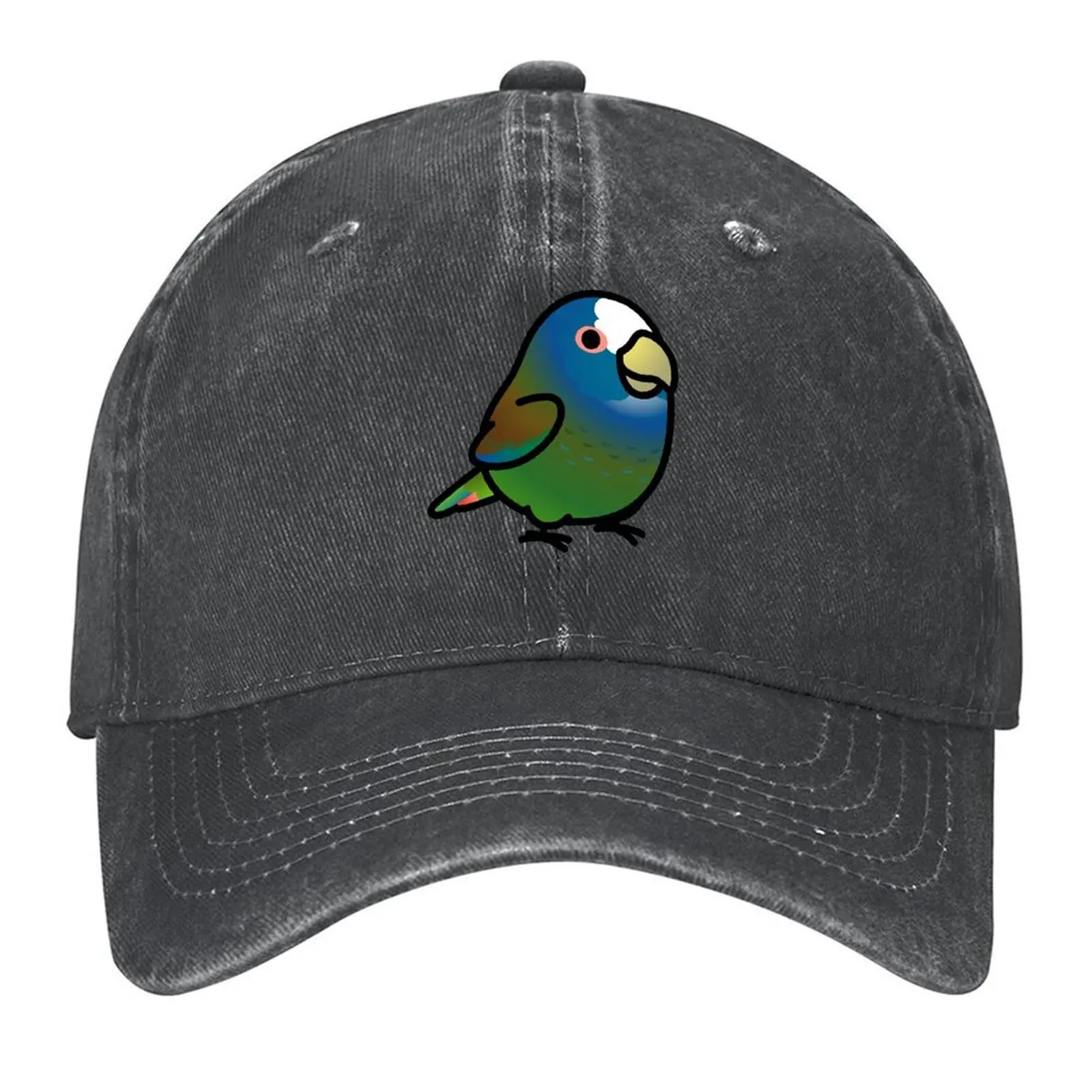 

Chubby White-capped, White-crowned Pionus Parrot Baseball Cap Dropshipping dad hat sun caps Ball Cap Women's Golf Clothing Men's