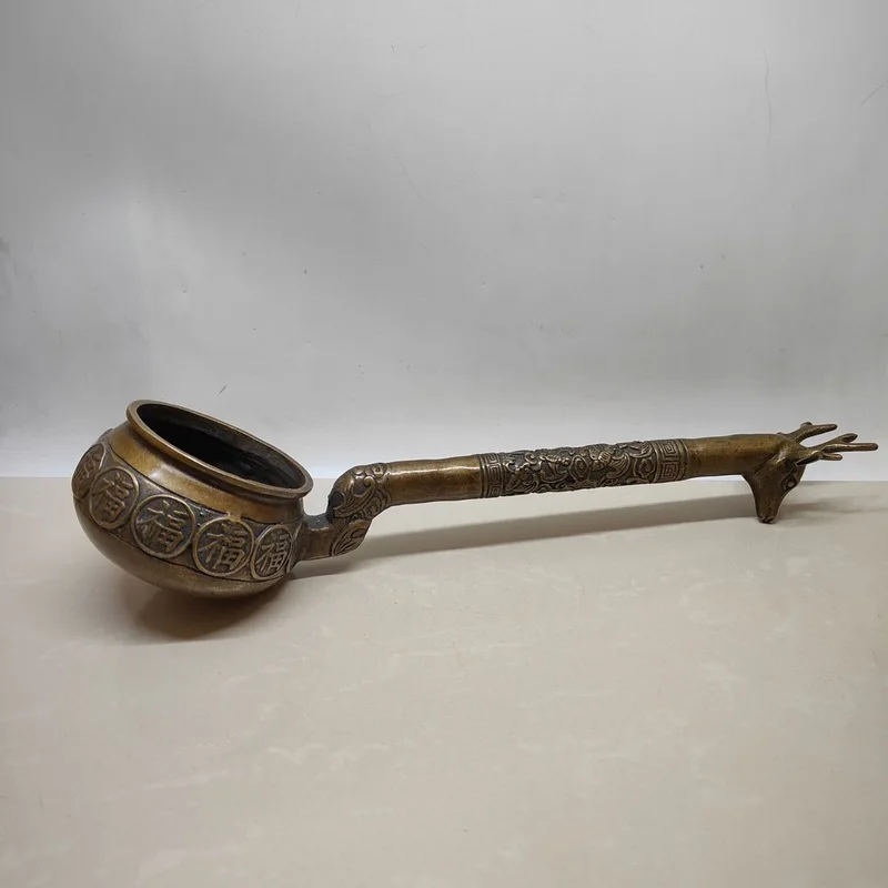 Antique miscellaneous collectibles: vintage brass spoon collection