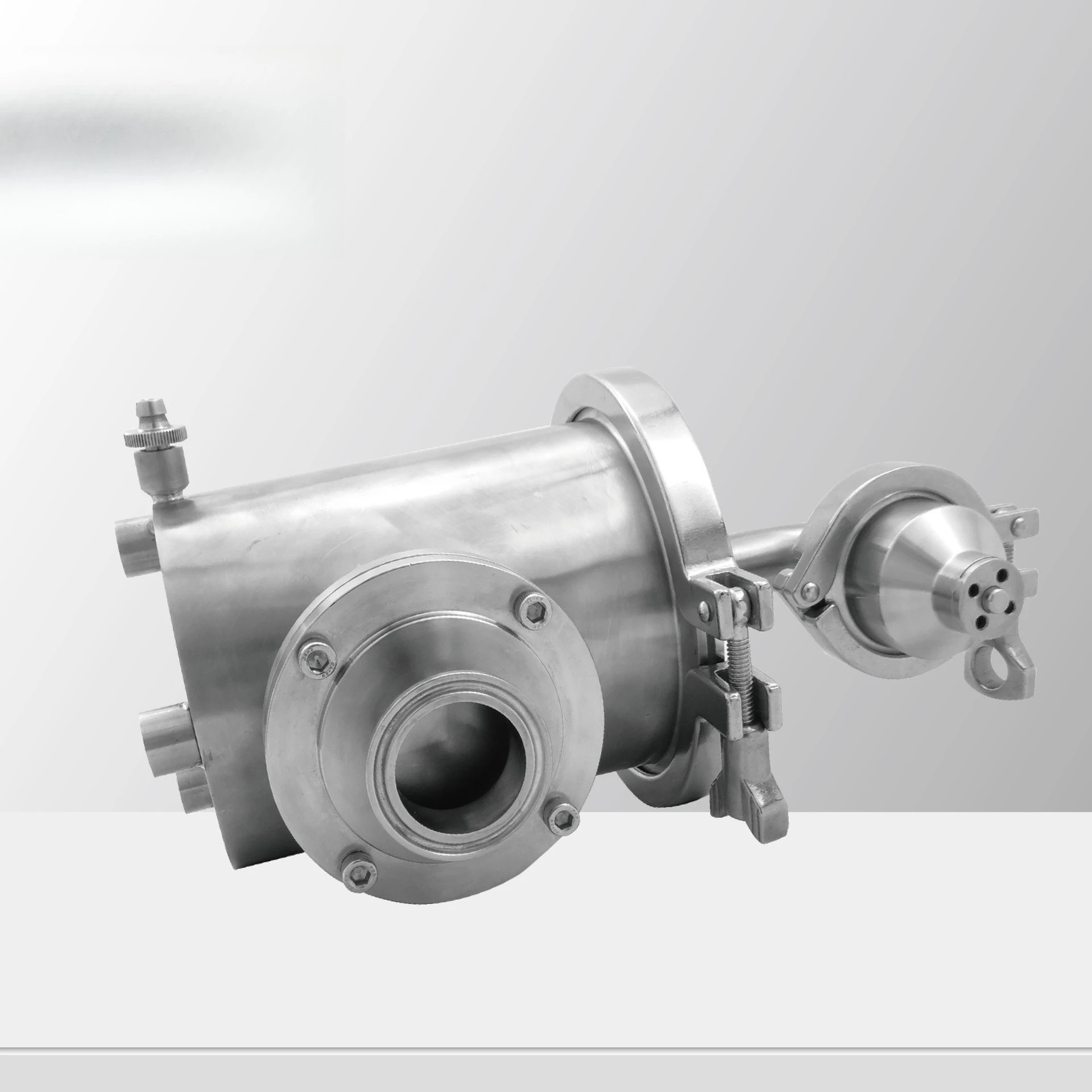 Stainless steel curve air blocker air partition device sanitary grade anti-backflow floor drain