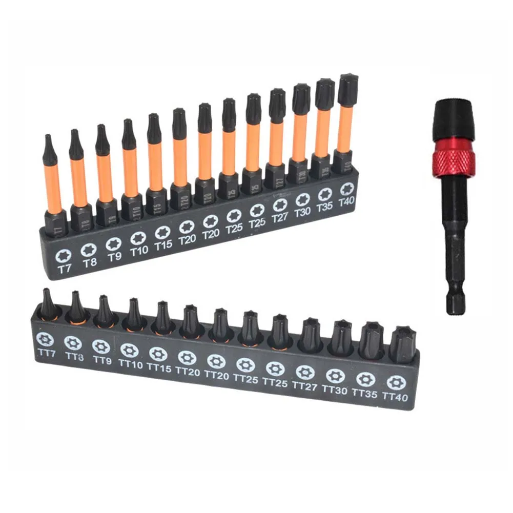 

Набор отверток Torx Star Plum, 26 шт., T7/T8/T9/T10/T15/T20/T25/T27/T30/T35/T40 с адаптером для ремонта и электроинструмента