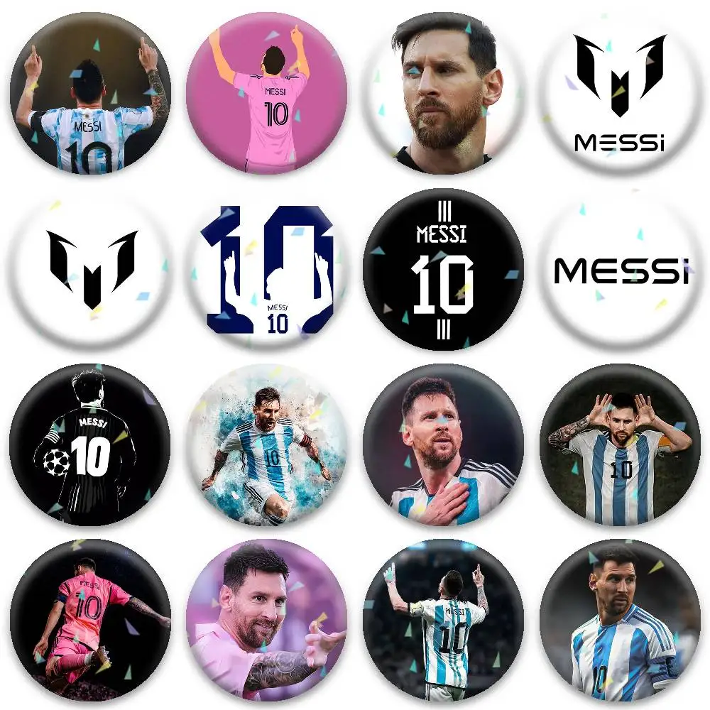 Football King M-MessiS Badges Niche Design Brooch for Backpack Lapel Pins Creative Accessories