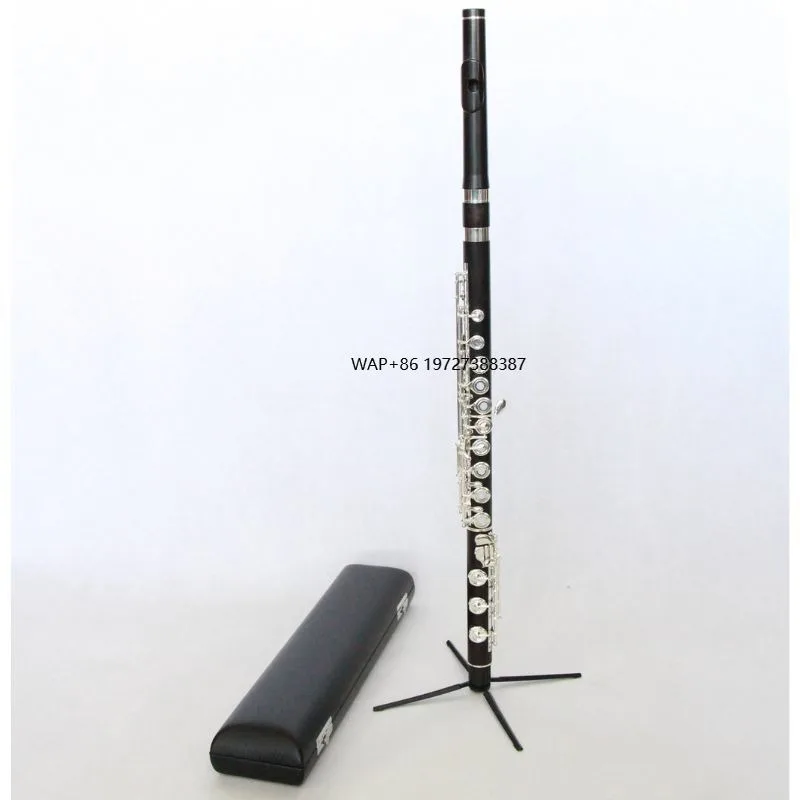

17 Open Holes Flute Ebony Wooden Flute Silver Plated Keys Professional Flute Flautas
