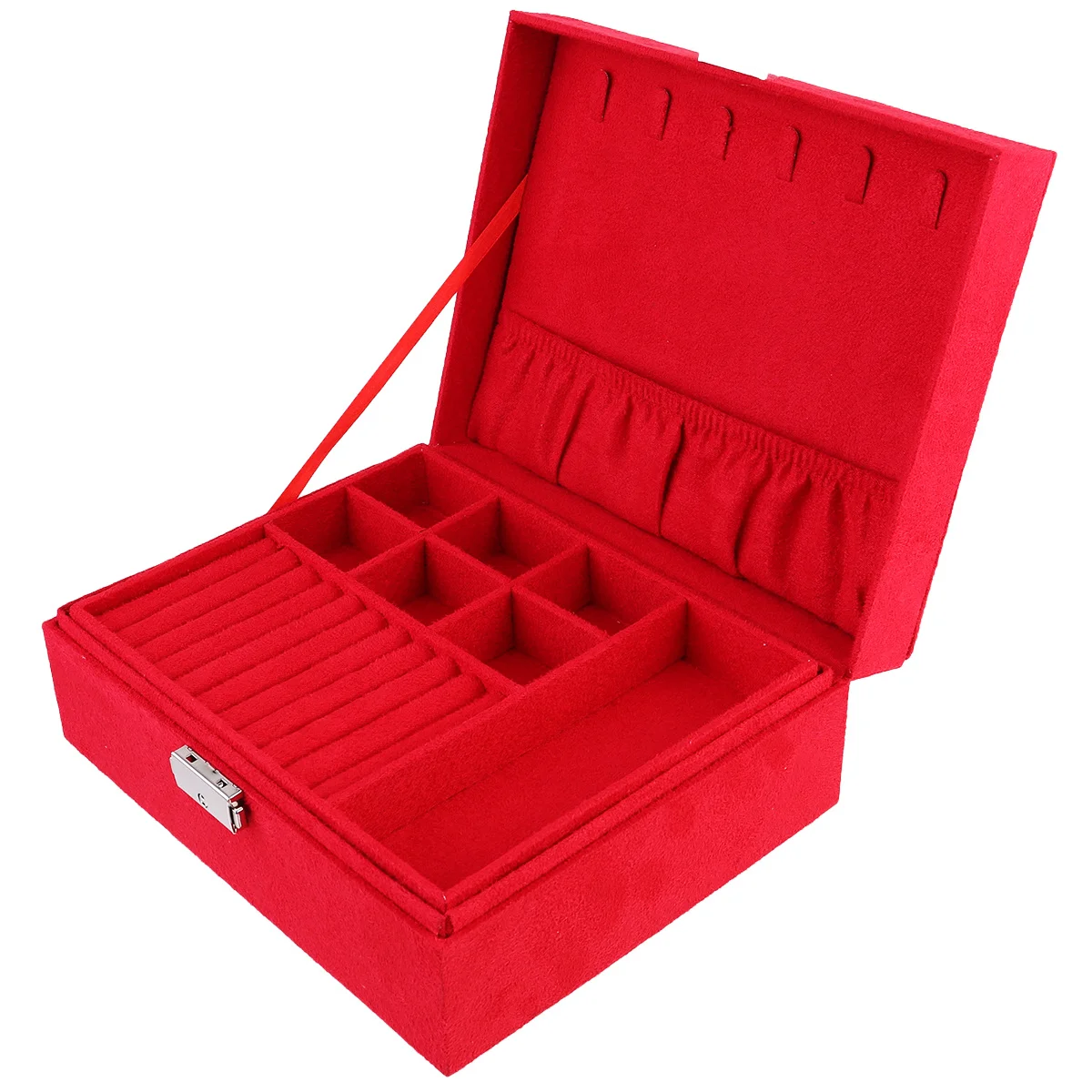 Jewelry Storage Box Portable Case For Necklace Rings Earrings Keys Buckle Dustproof Organizer Container Jewelry Packing