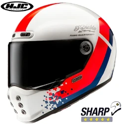 Original HJC V10 Motorcycle Helmet Retro Full Face Racing Off-road Helmet Men Women Cascos Para Moto Four Seasons for Harley