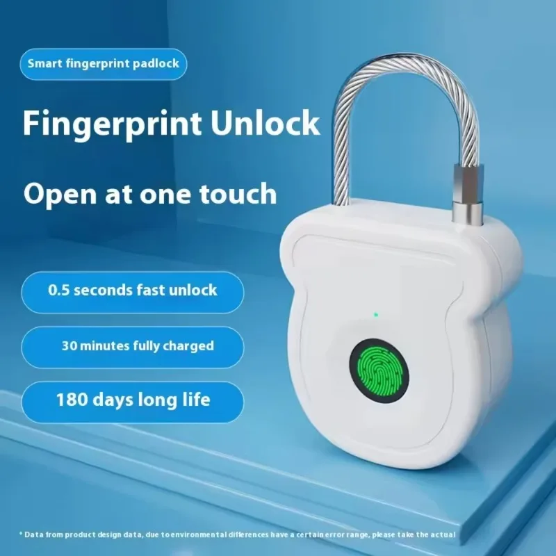 Drawer Anti-Theft Smart BiometricElectronic Small Keyless Fingerprint Padlock