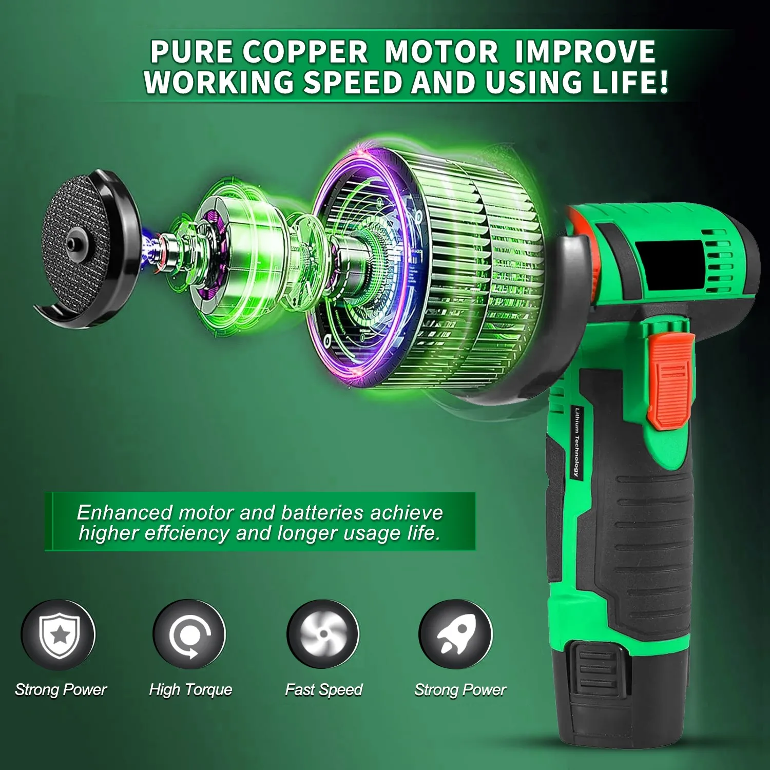 مطحنة زاوية صغيرة لاسلكية 12 فولت مع محرك مصقول أدوات كهربائية ذاتية الصنع لطحن المستودع الأمريكي المحلي