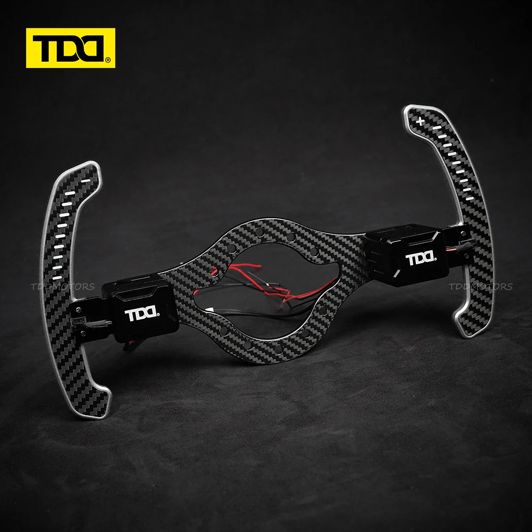 Car Modification Quick Release Steering Wheel Carbon Fiber LED Magnetic Paddles with Plane Steering Wheel Shift Paddle Universal
