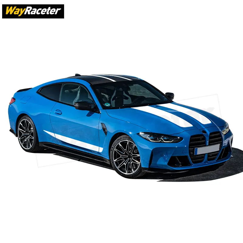 12 قطعة/المجموعة هود سقف الجذع ملصق مائي الباب الجانب المشارب ملصق لسيارات BMW M4 كوبيه G82 2022 2023 2024 2025 M ملحقات الأداء