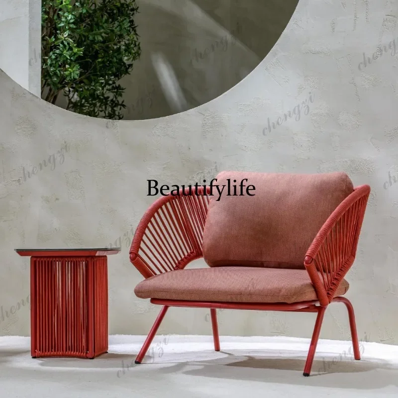 A139 Rattan outdoor tables and chairs courtyard villa outdoor garden terrace outdoor leisure furniture