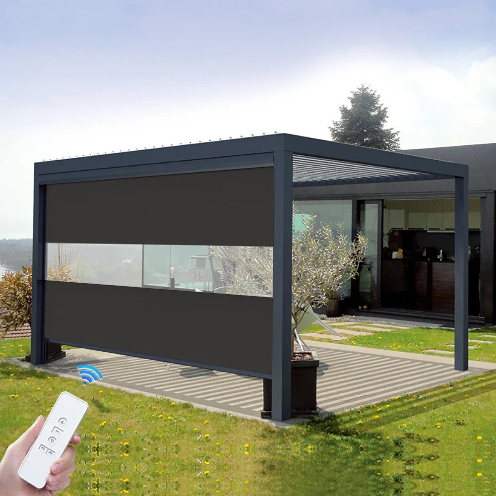 2026 Transparent PVC Patio Enclosures Outdoor Plastic Weather Panels Clear Vinyl Curtains
