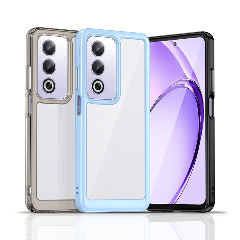 Acrylic Case for Oppo A3 Pro Global A80 A3x China A3Pro Clear Silicone Hard Transparent Phone Cover CPH2639 PKD130 CPH2639 Shell