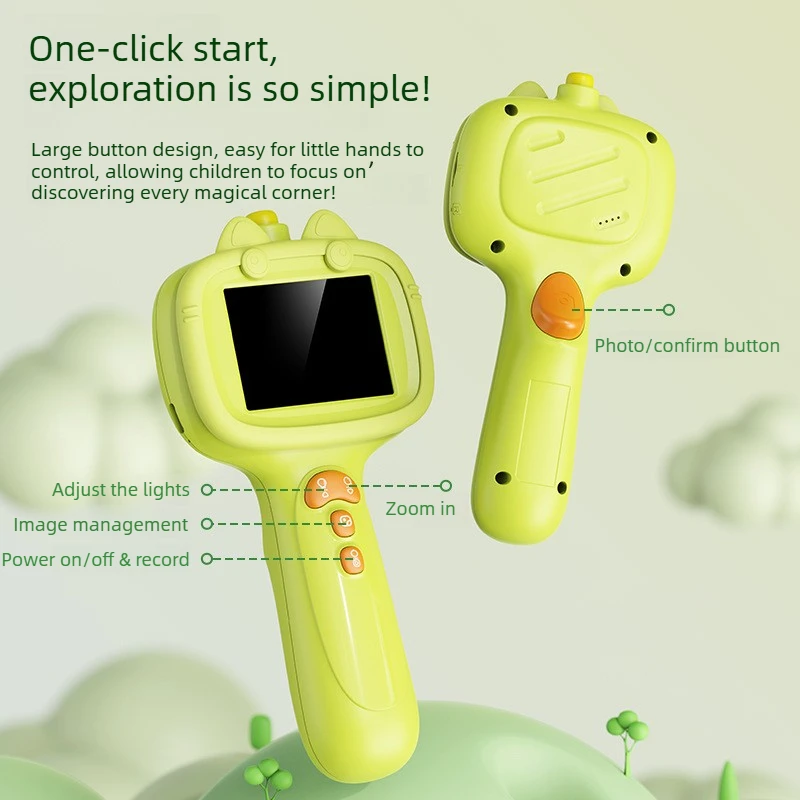 

Игрушка-бороскоп для детей: камера-змея для исследований на природе, с подсветкой и экраном 2,4 дюйма, развивающий подарок на день рождения