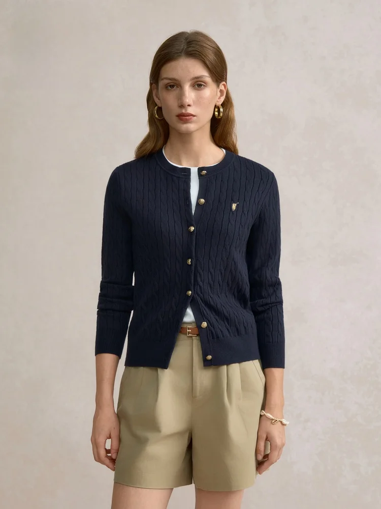 

WALK Knitted Cardigan Women's Autumn 2025 New Sle Casual Sle Commute Classy Knotted Sweater Coat Ladies Faion