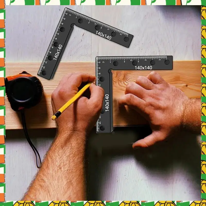 

Professional Tool 90 Degree Ruler Right Angle Woodworking Square 90 Degree Angle Ruler Aluminum Alloy Carpenter Square Tool Prof